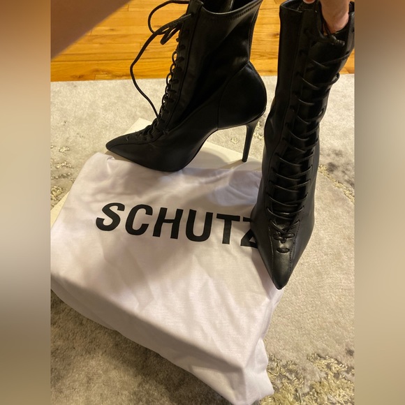 Schutz lace up boot heels - Picture 6 of 8